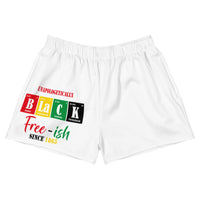 Women’s Recycled Juneteenth Black Shorts