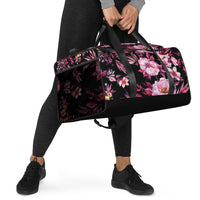 Black Floral Duffle bag