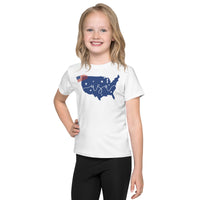 4th July USA Kids crew neck t-shirt