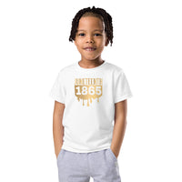 Kids Gold Juneteenth crew neck t-shirt