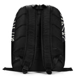 Black Flower Minimalist Backpack